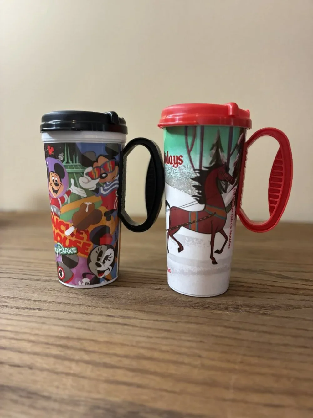 Walt Disney World Resort Reusable Refillable 16oz Mug; Lot of 6; Assorted